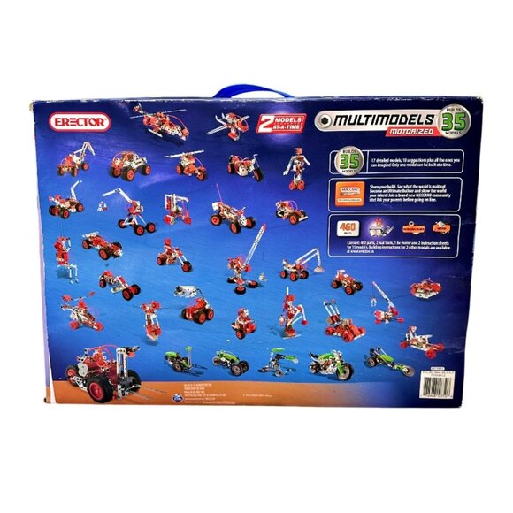 Erector Set 6024683 Multimodels Motorized 35 Models 2 at a Time 2014 8+ Years - Picture 8 of 12